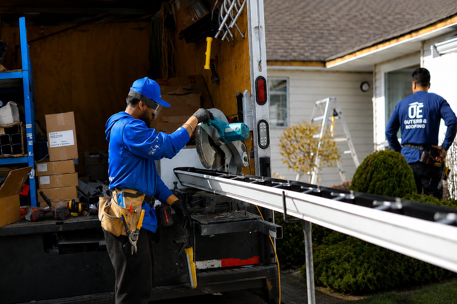 gutter installation Picture
